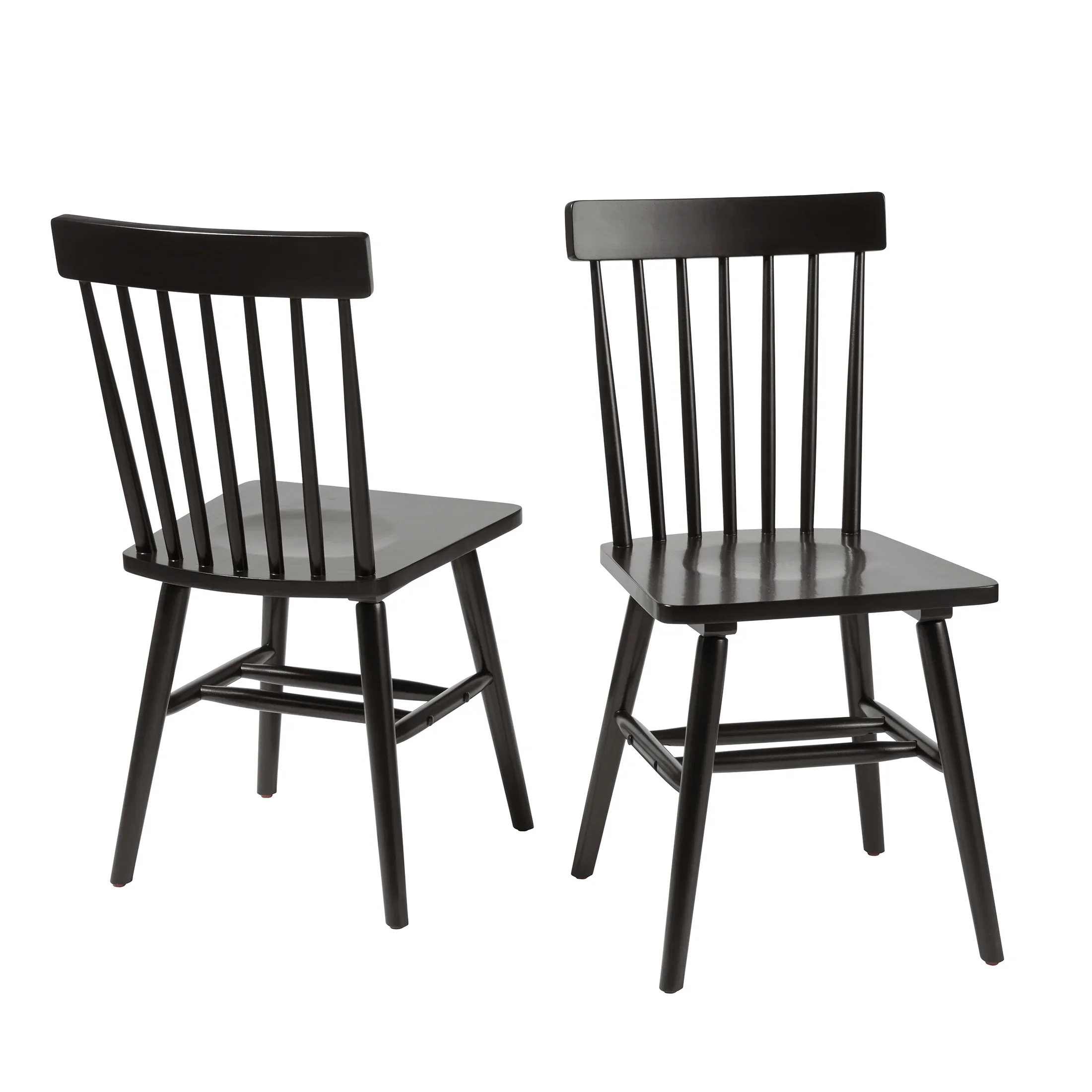 Better Homes & Gardens 2-Pack Indoor Black Gerald Dining Chairs