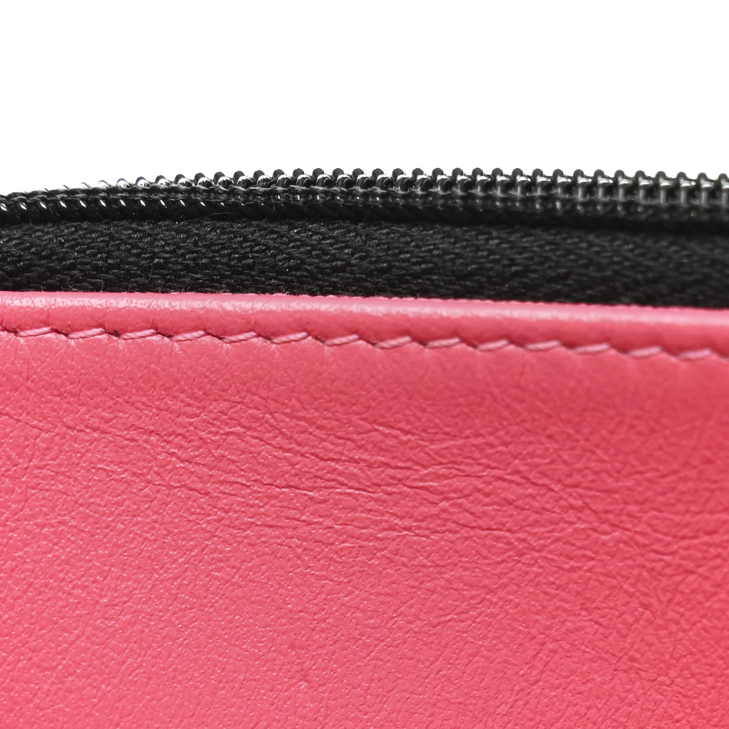 Caviar Quilted Perforated Metal CC Wallet On Chain WOC Black