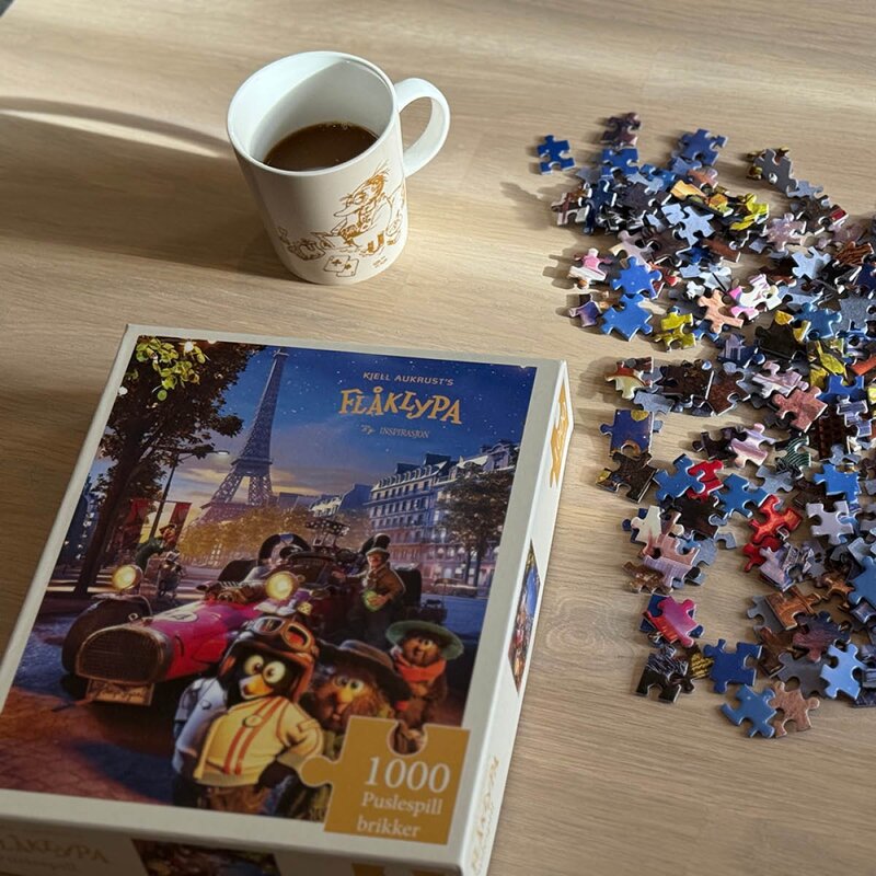 Puslespill 1000 brikker Fra Paris til Pyramidene