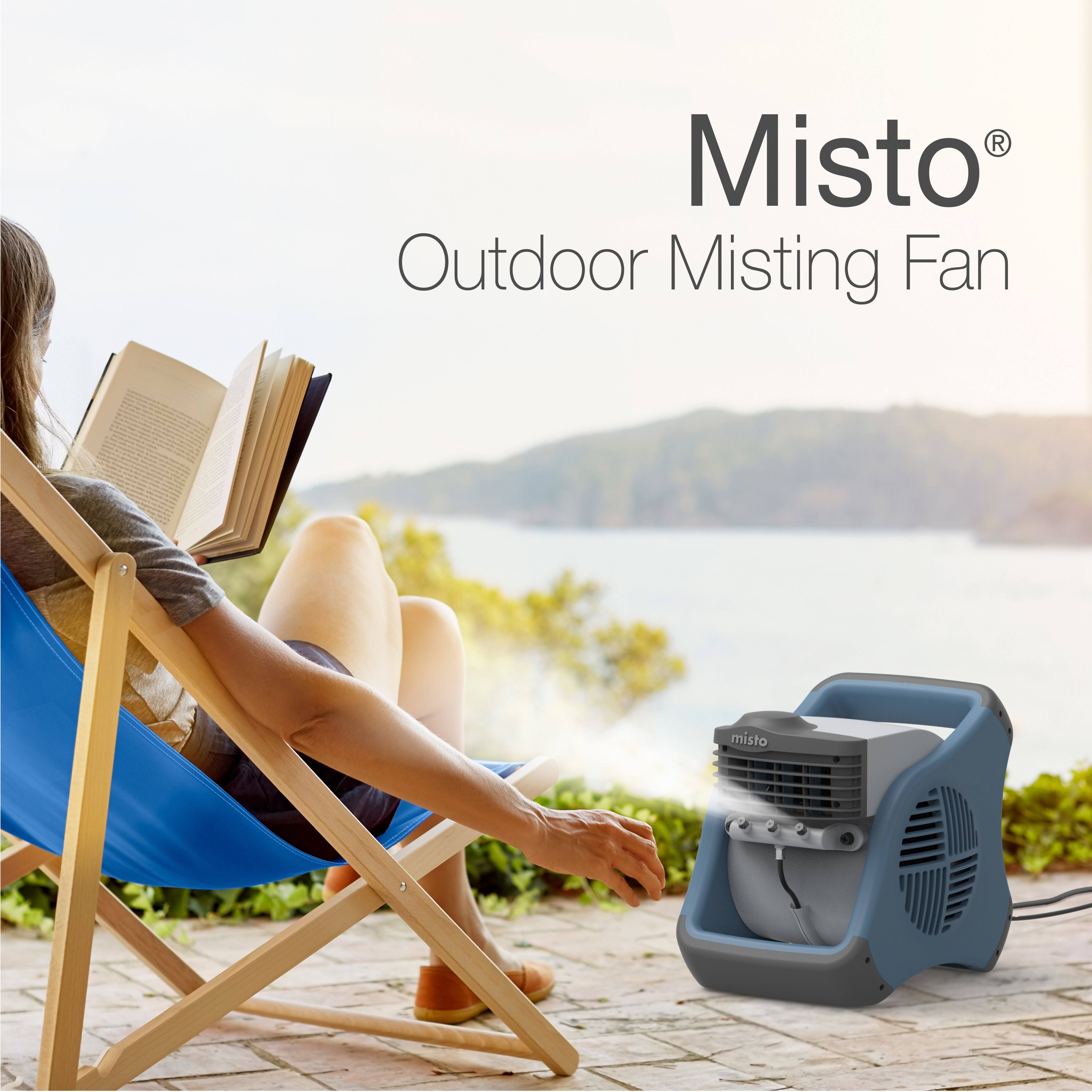 Lasko 7054 Misto Outdoor Misting Blower Fan, Features Cooling Misters