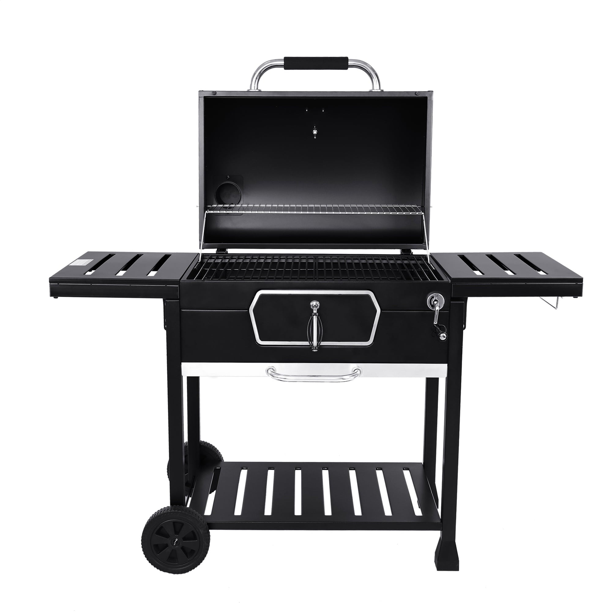 Gourmet 30 CD2030AN Deluxe Charcoal Grill. BBQ Smoker Picnic Camping Patio Backyard Cooking. Black