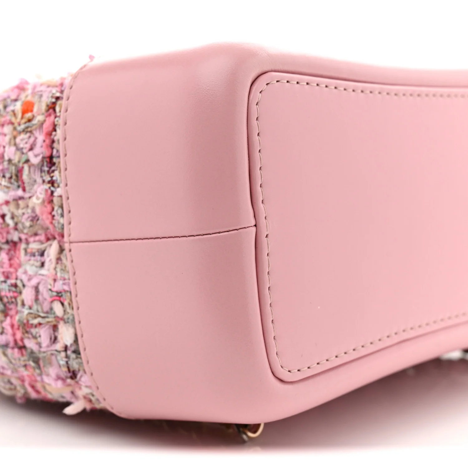 Tweed Calfskin Quilted Gabrielle Backpack Pink