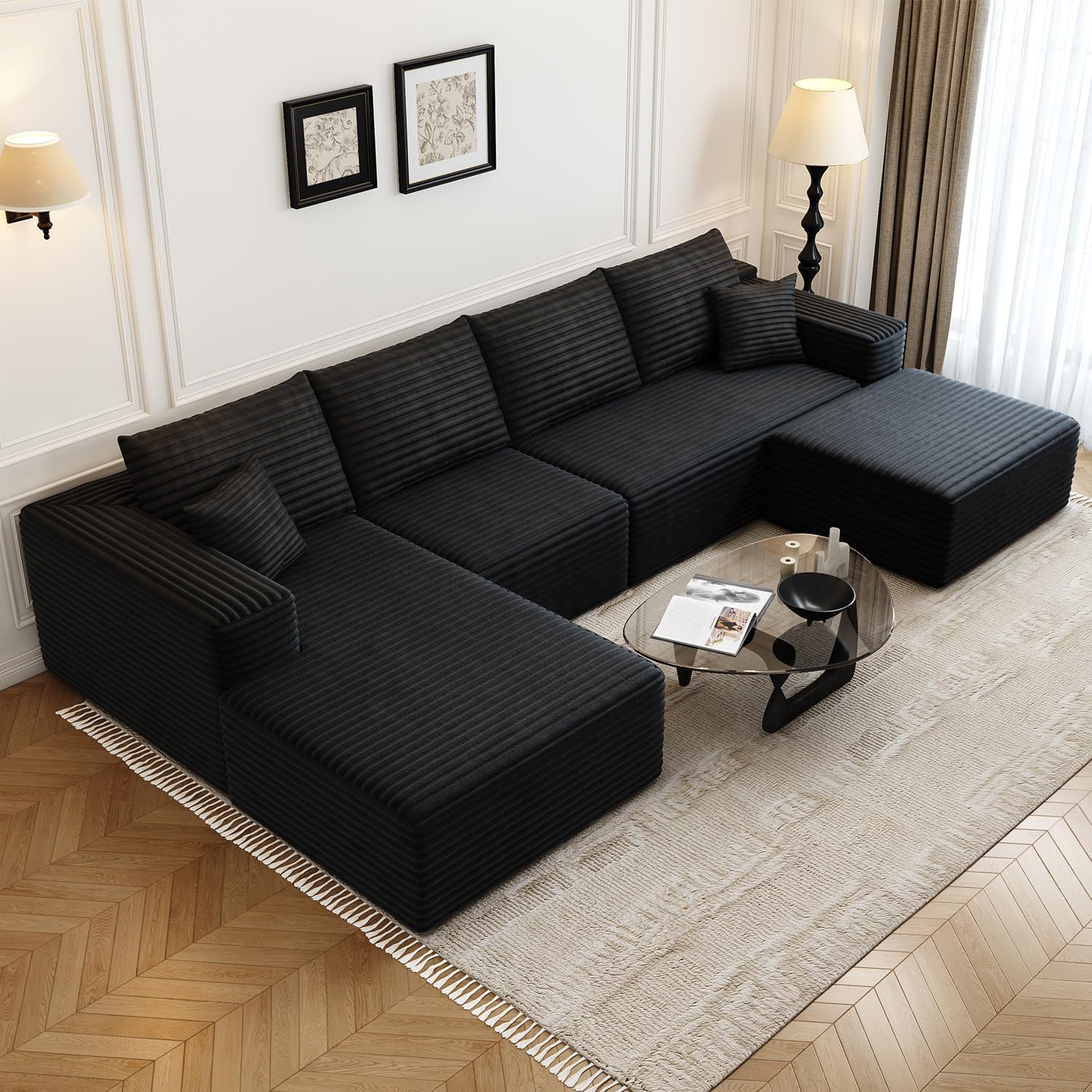 Canapé d'angle modulaire Cloud 107,5