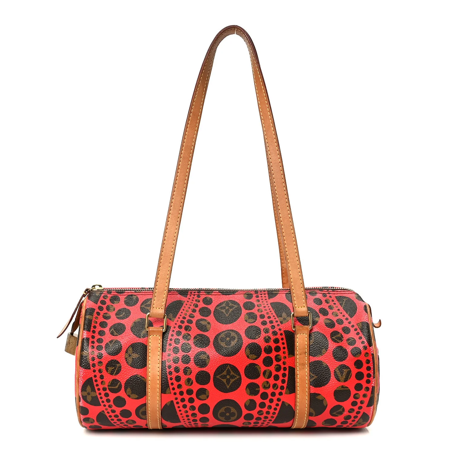Monogram Kusama Pumpkin Dots Papillon 30 Red
