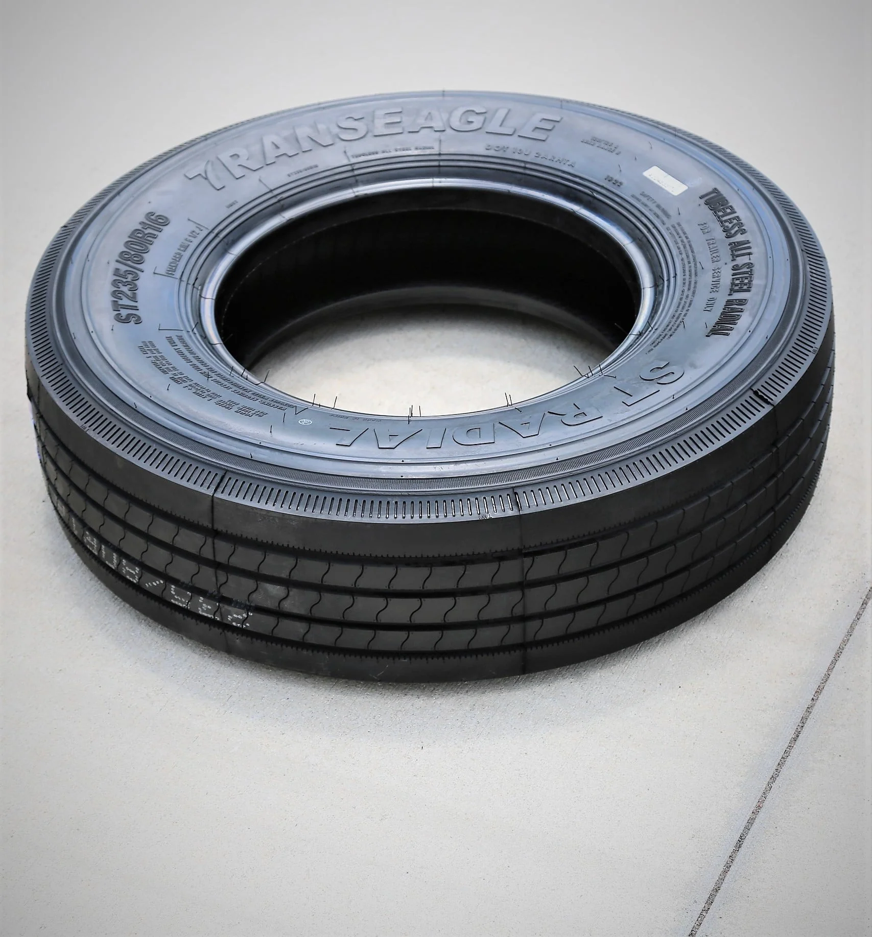 Set of 4 (FOUR) All Steel ST Radial ST 235/80R16 Load H (16 Ply) Trailer Tires Image 5