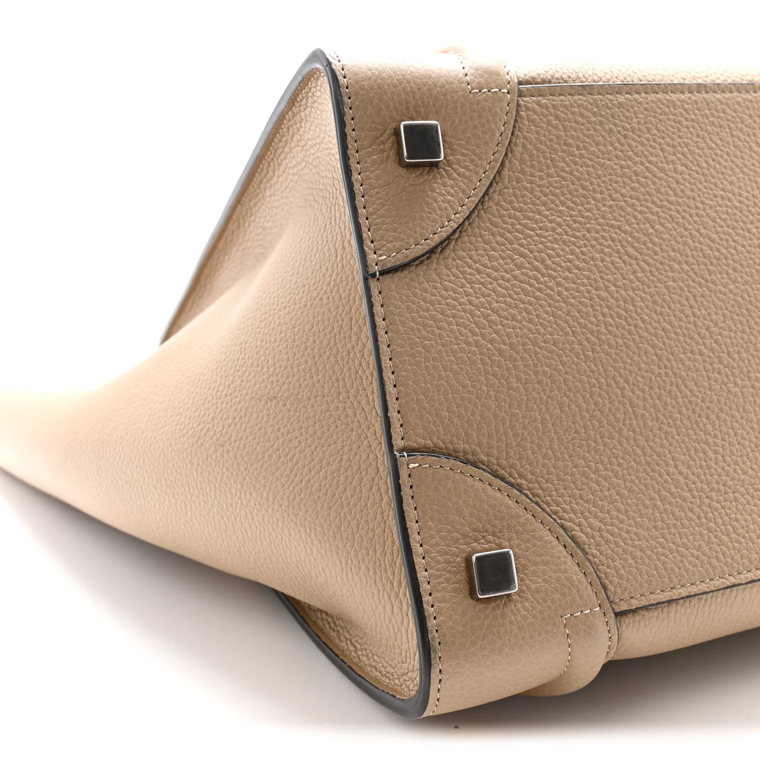 Drummed Calfskin Mini Luggage Dune