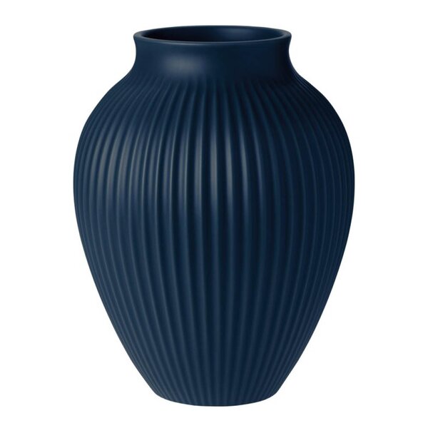 Ripple vase 27 cm matt mørk blå