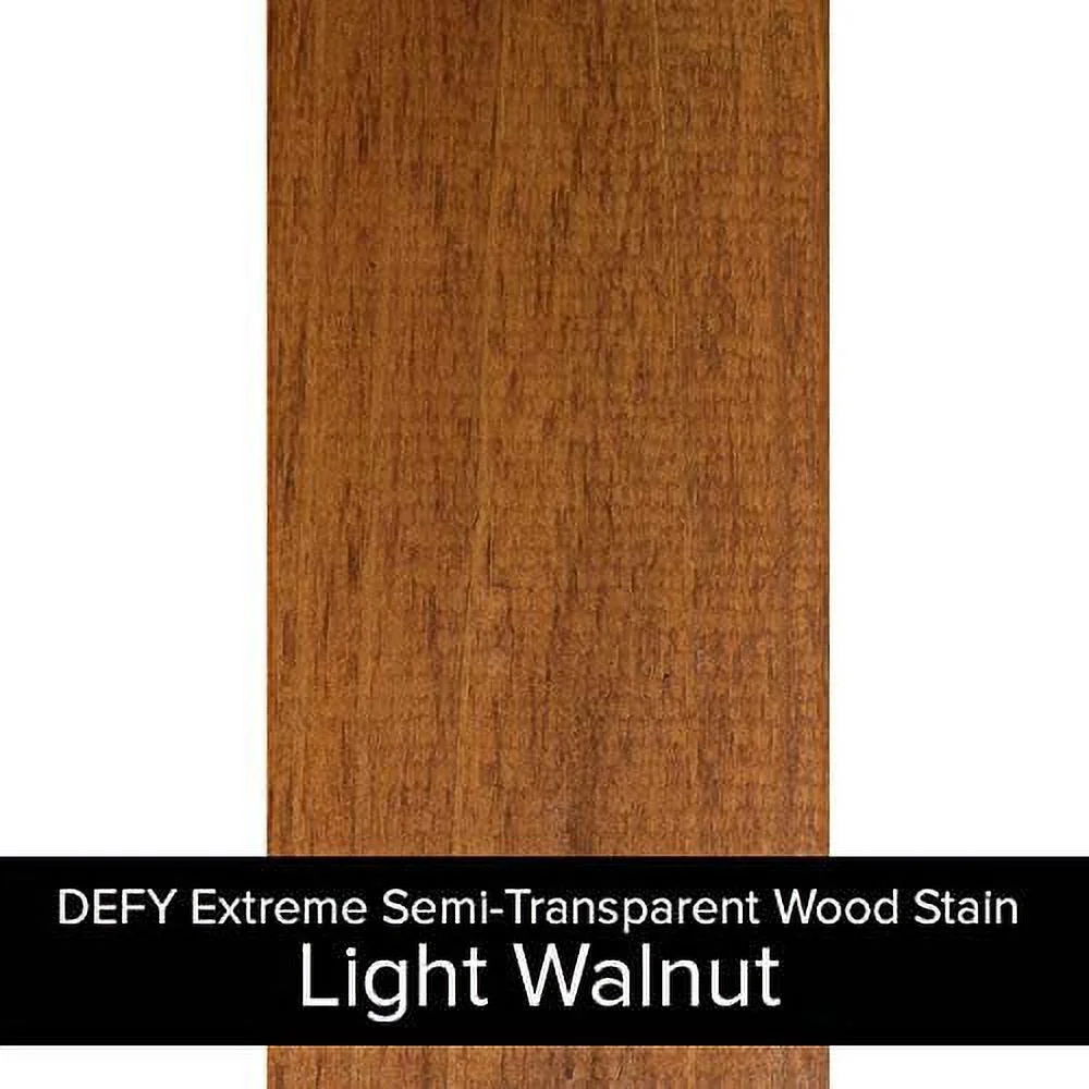 Extreme Wood Stain and Sealer in One 5 Gallon Semi-Transparent Waterproof Coating for All Wood Types Light Walnut - Image 4