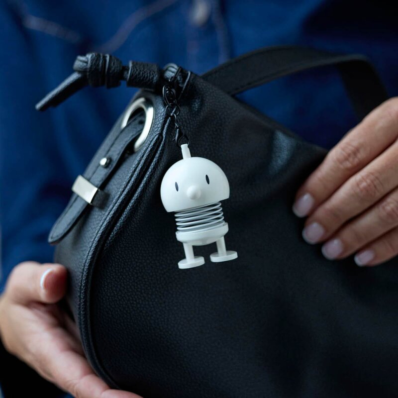 Bag charm 5,9 cm hvit