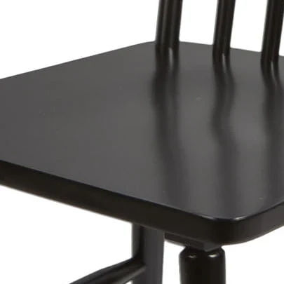 Better Homes & Gardens Gerald Classic Black Wood Dining Chairs, Set of 2