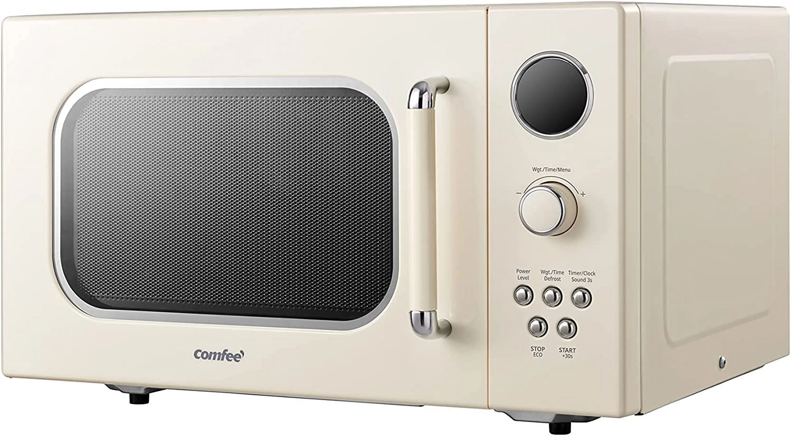 Comfee' Retro Microwave with LED Digital Display, 0.9 Cu. Ft, 900W, Apricot, CM - M092AAT