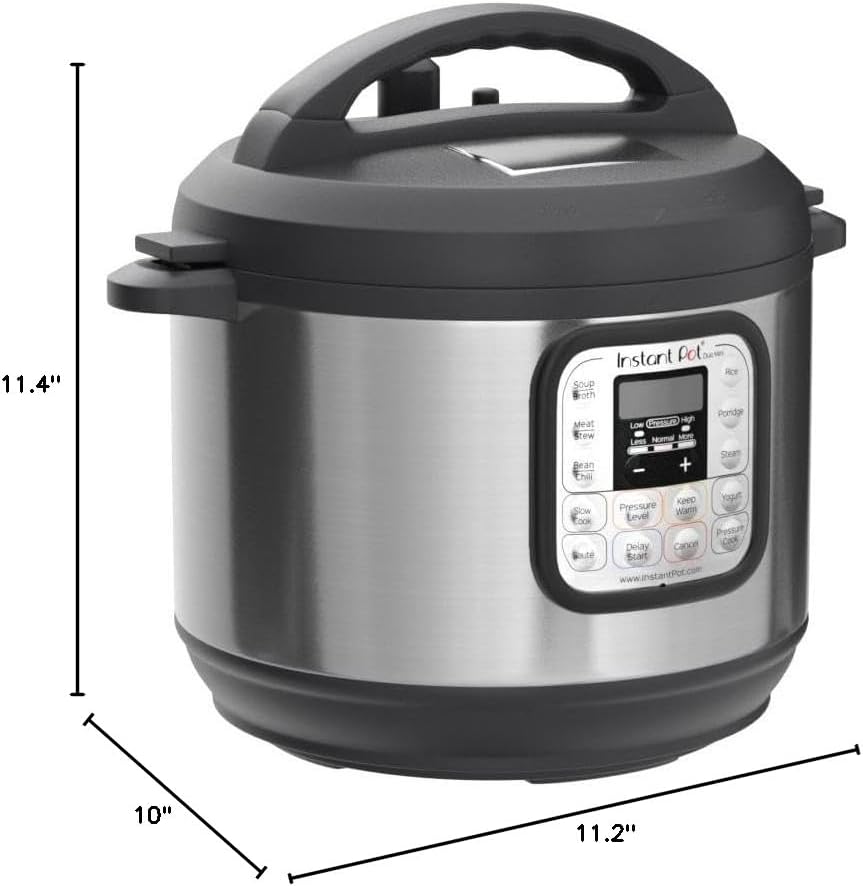 Instant Pot Duo 7-in-1 Mini Electric Pressure Cooker, Slow Rice Cooker, Steamer, Sauté, Yogurt Maker, Warmer & Sterilizer, Includes Free App with over 1900 Recipes, Stainless Steel, 3 Quart