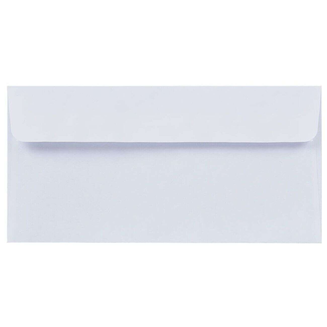 Lot de 50 enveloppes blanches avec bande auto-adhésive 11x22cm