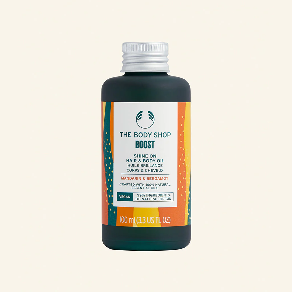 Boost Shine On Hair & Body Oil
