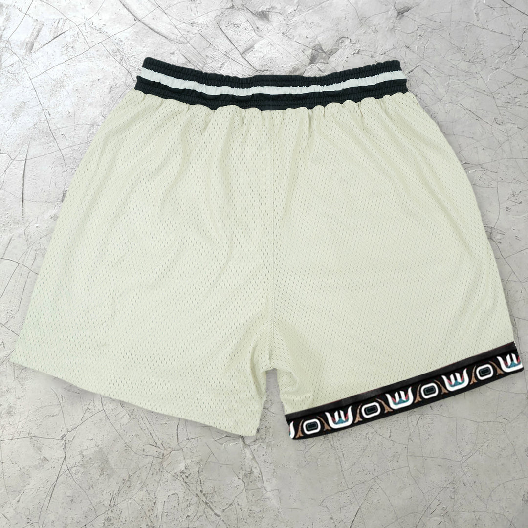 Short en maille à motif papillon rétro décontracté