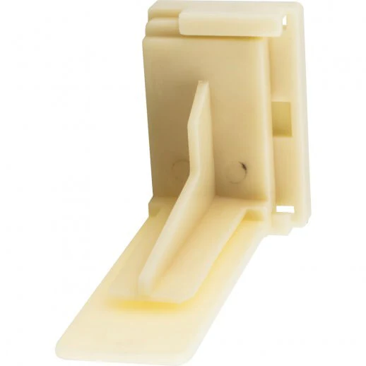 Hardware Resources Adjustable Plastic Rear Bracket for Undermount Drawer Slides With 8 mm Dowels - TA Screen Specialist, Inc.