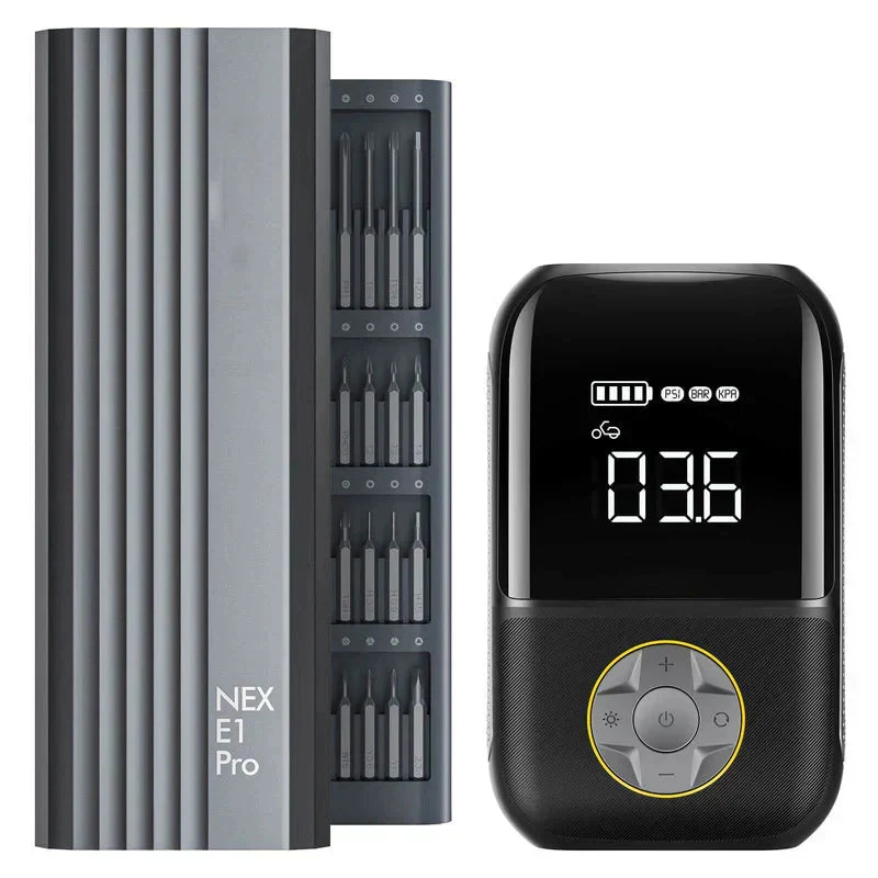 X8 Tire Inflator and E1 PRO Precision Electric Screwdriver