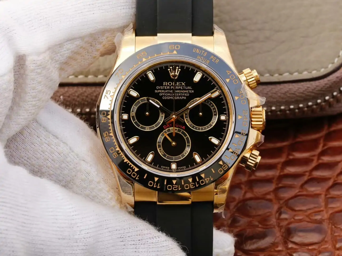 Rolex Daytona Cosmograph M116518ln-0043 JH Factory Black Strap