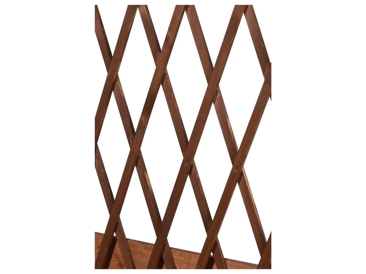 dobar Jardinire surleve  roulettes avec treillis, L 79 x l 28,5 x H130 cm