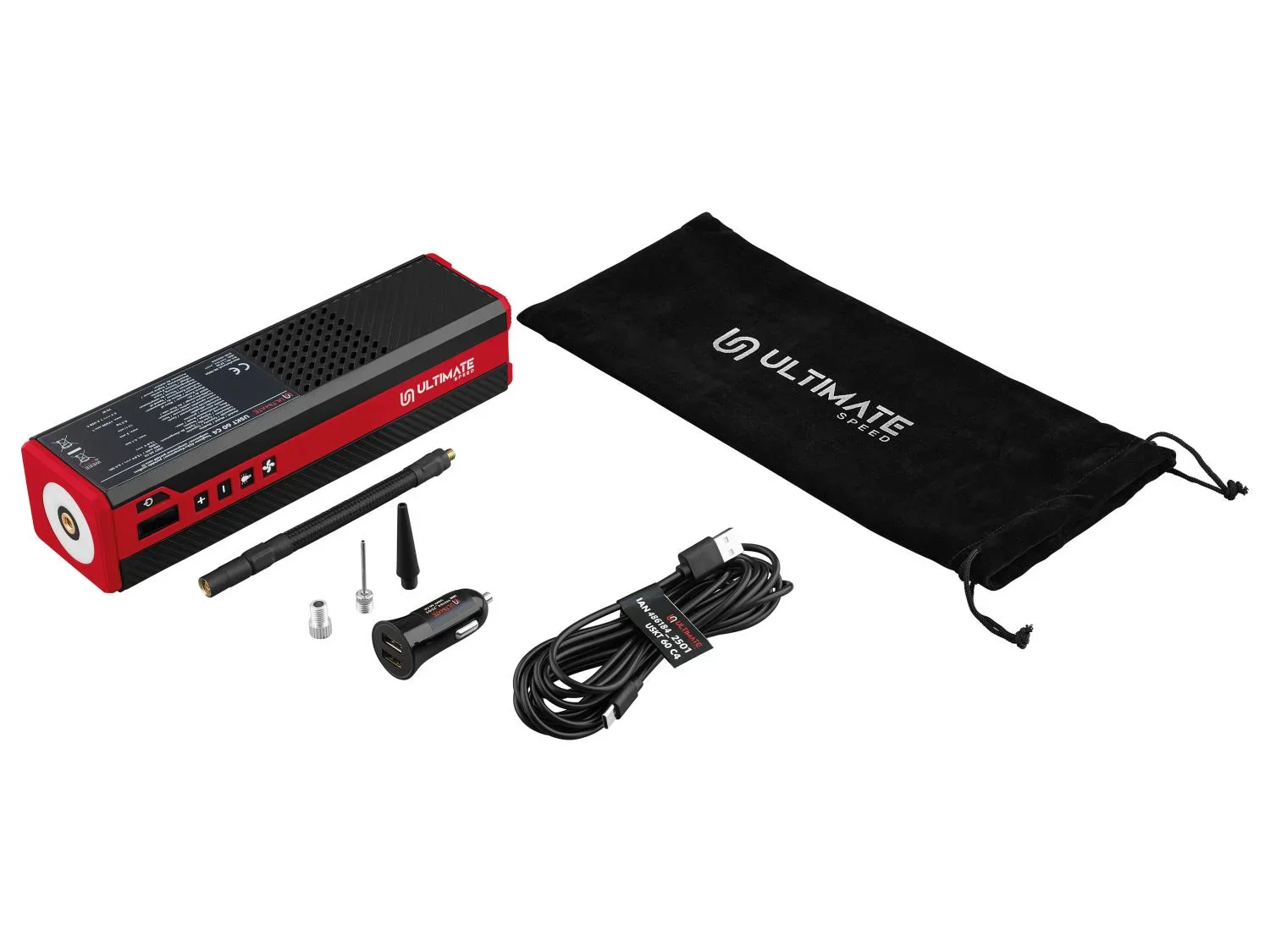 ULTIMATE SPEED Compresseur portatif sans fil USKT 60 C4