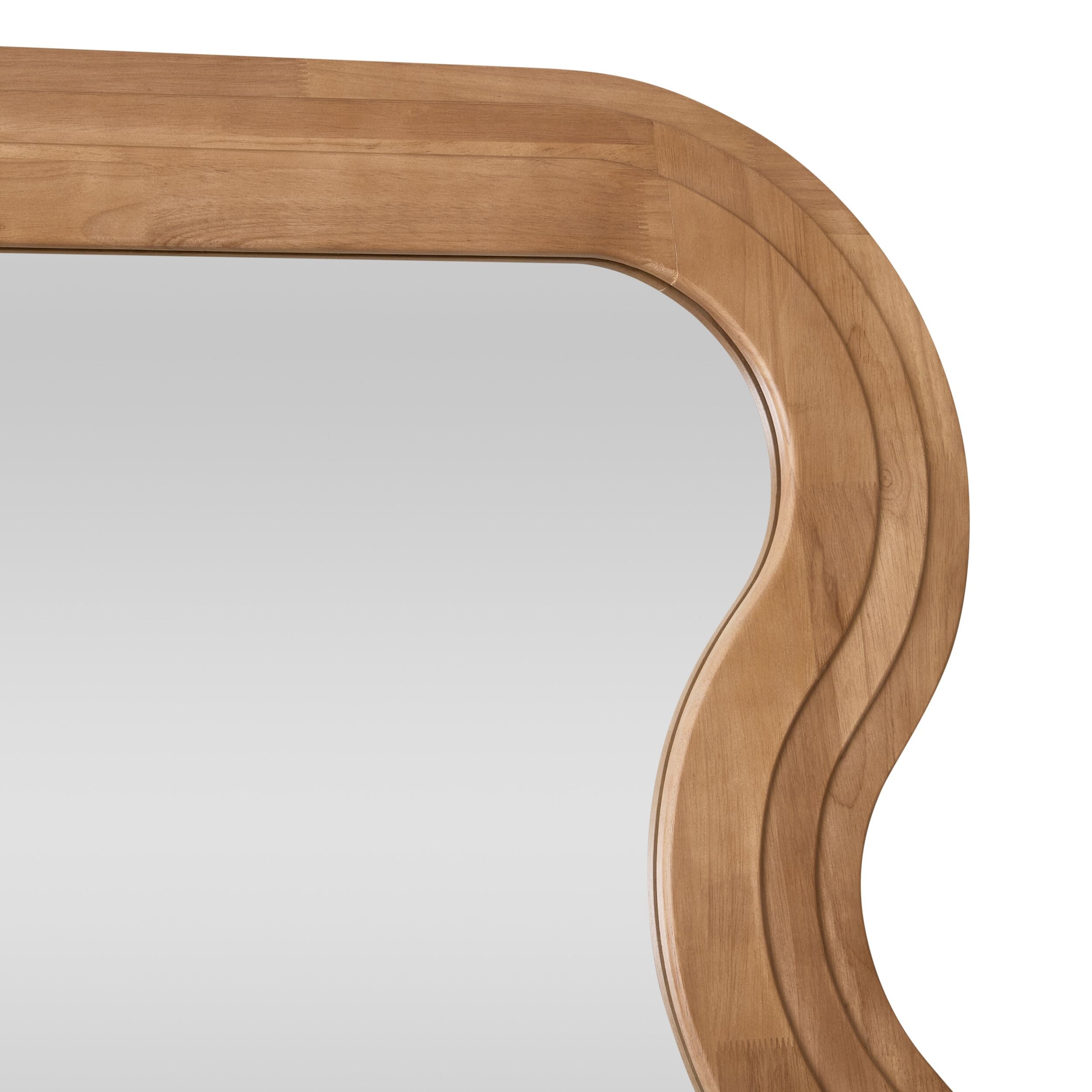 Echoes Scalloped Wooden Floor Mirror 81x182cm