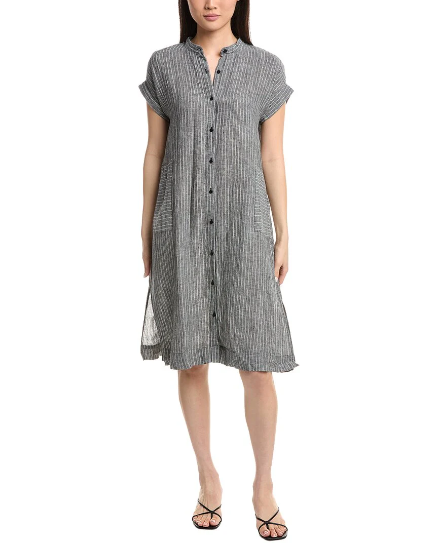 green emerald velvet dress Eileen Fisher main image 1