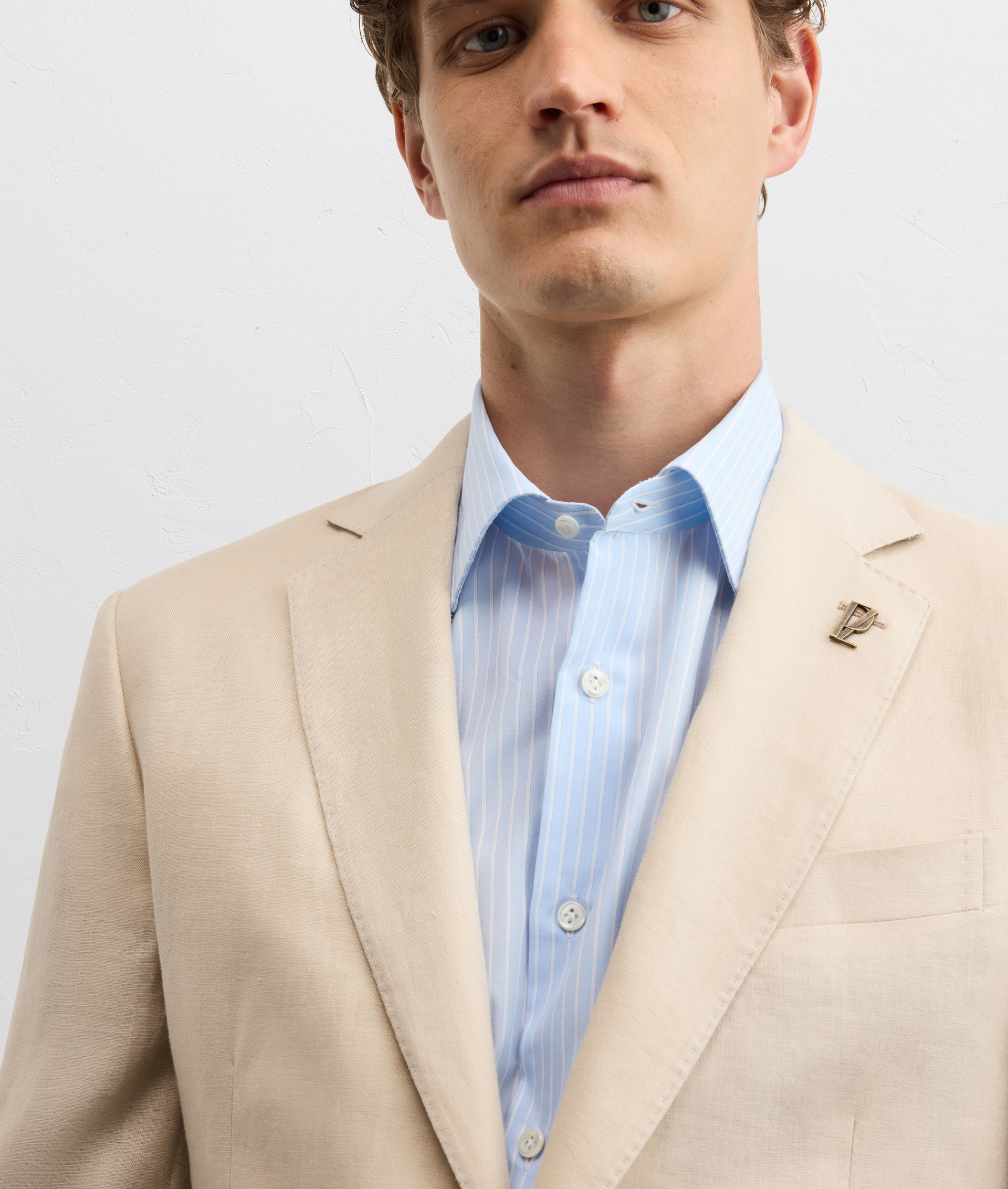 PURE NATURAL COLORED LINEN VICENZA LINE DRESS