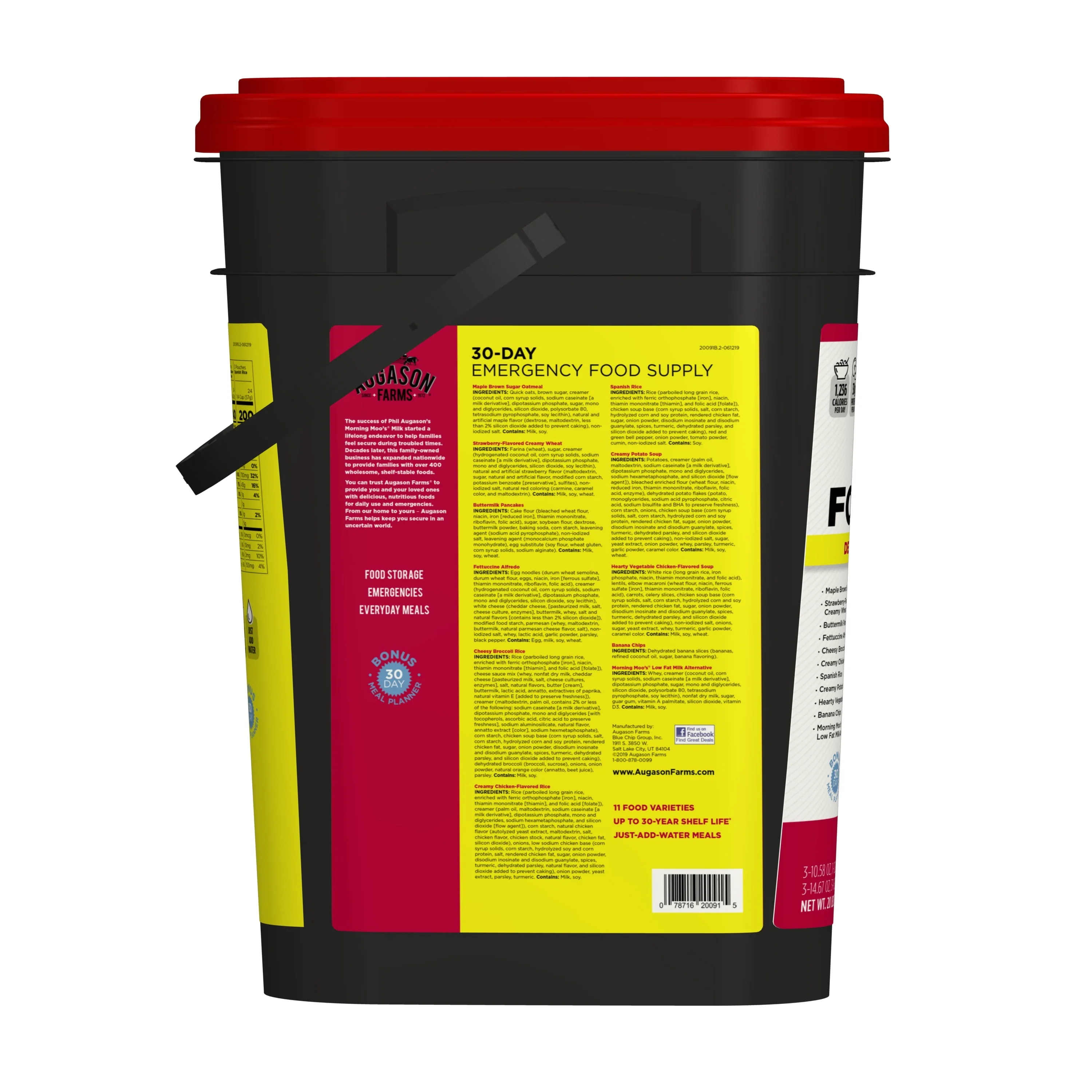 Augason Farms Deluxe 30 - Day Emergency Food Supply, 20 lb 7.55 oz