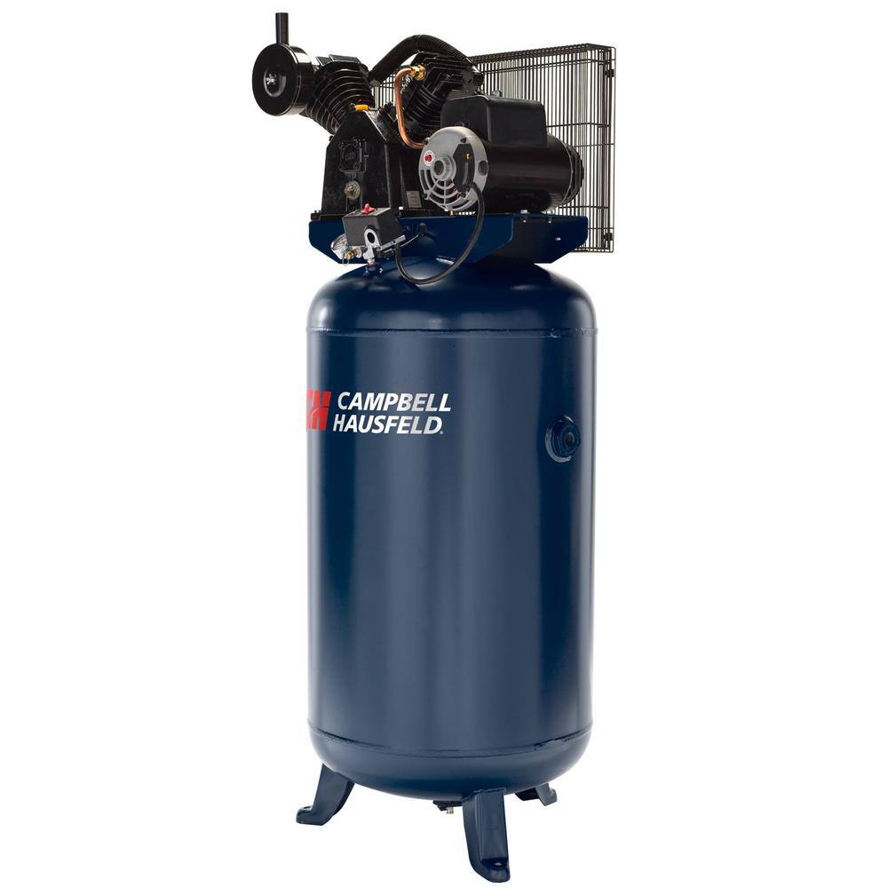 Compresseur d'air électrique stationnaire Campbell Hausfeld à 2 étages, 80 gallons, 175 psi, XC802100
