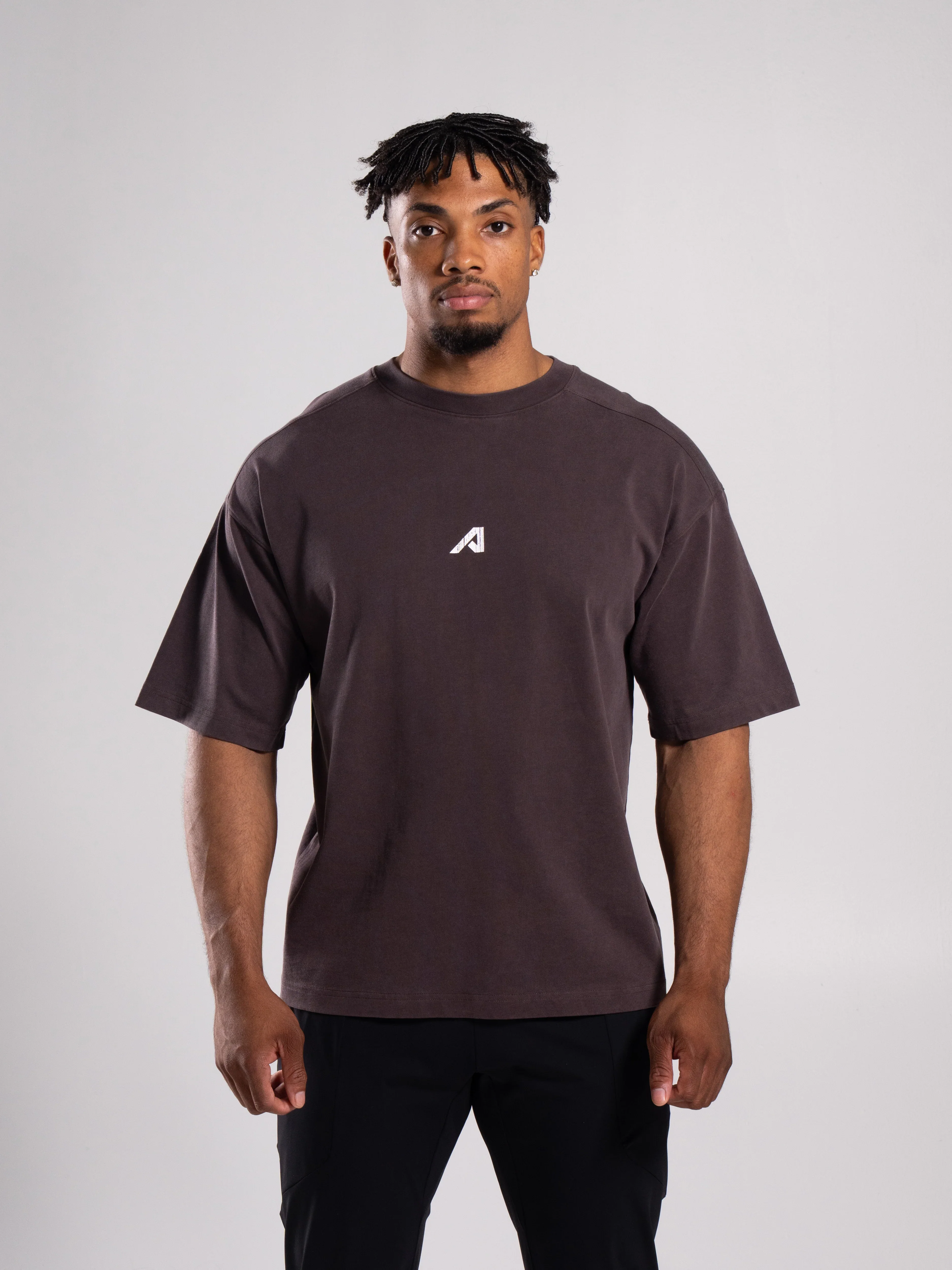 Stone Wash Alpha Tee - Walnut