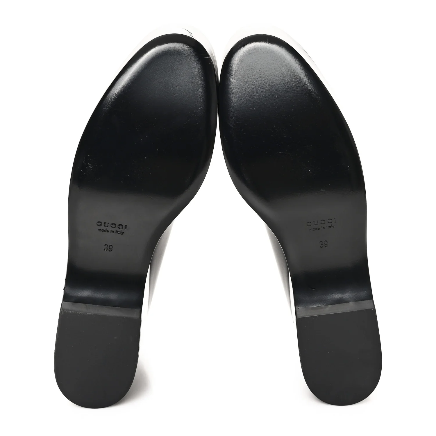 Ancora Calfskin Womens Horsebit Platform Loafers 39 Black