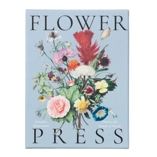 Blomsterpresse 23,5x17,5 cm beige/multi