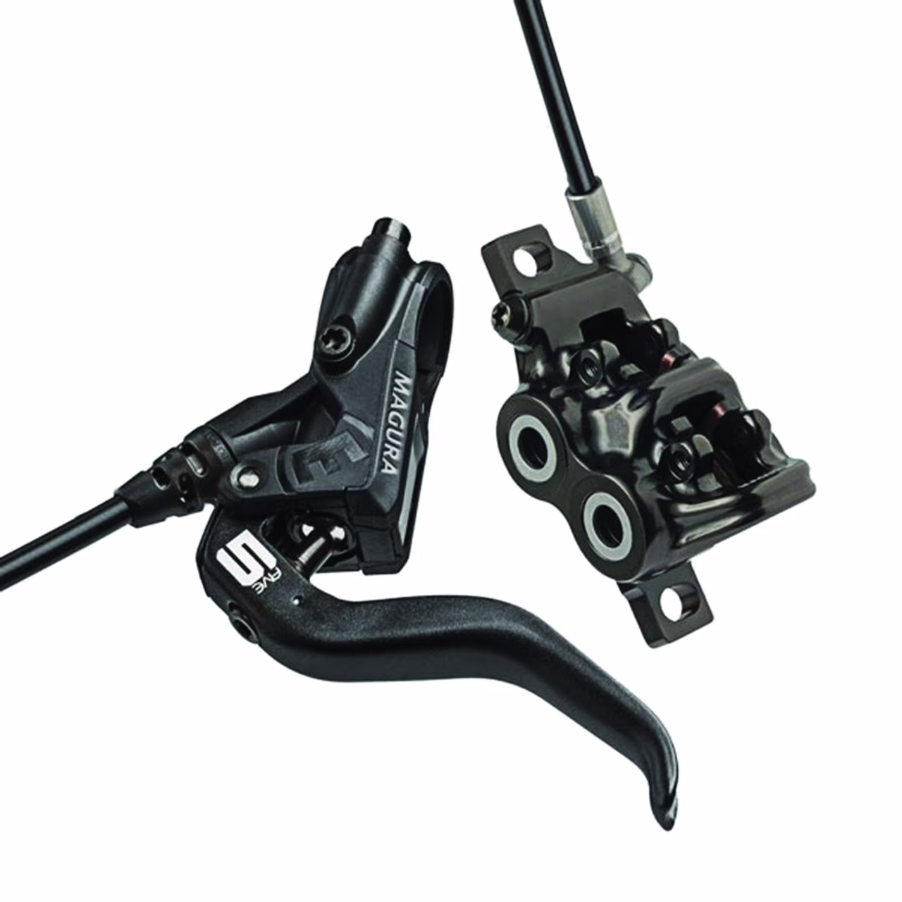 MT5 Disc Brake and Lever Front or Rear, Hydraulic, Post Mount, Black