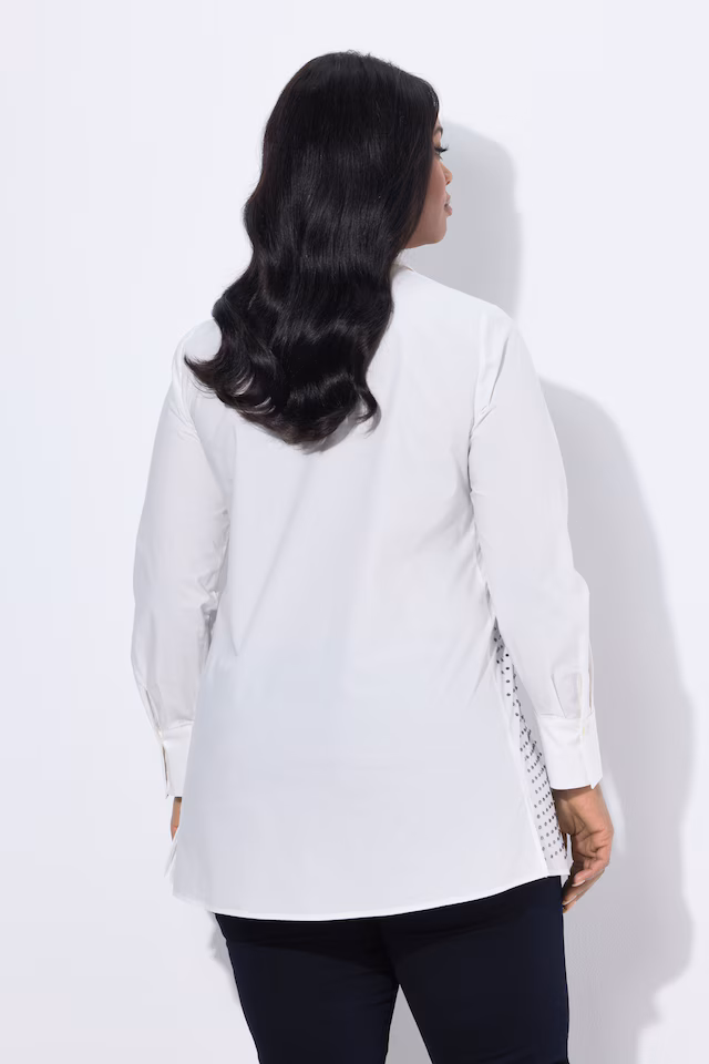 Rhinestone Studded Button Down Blouse