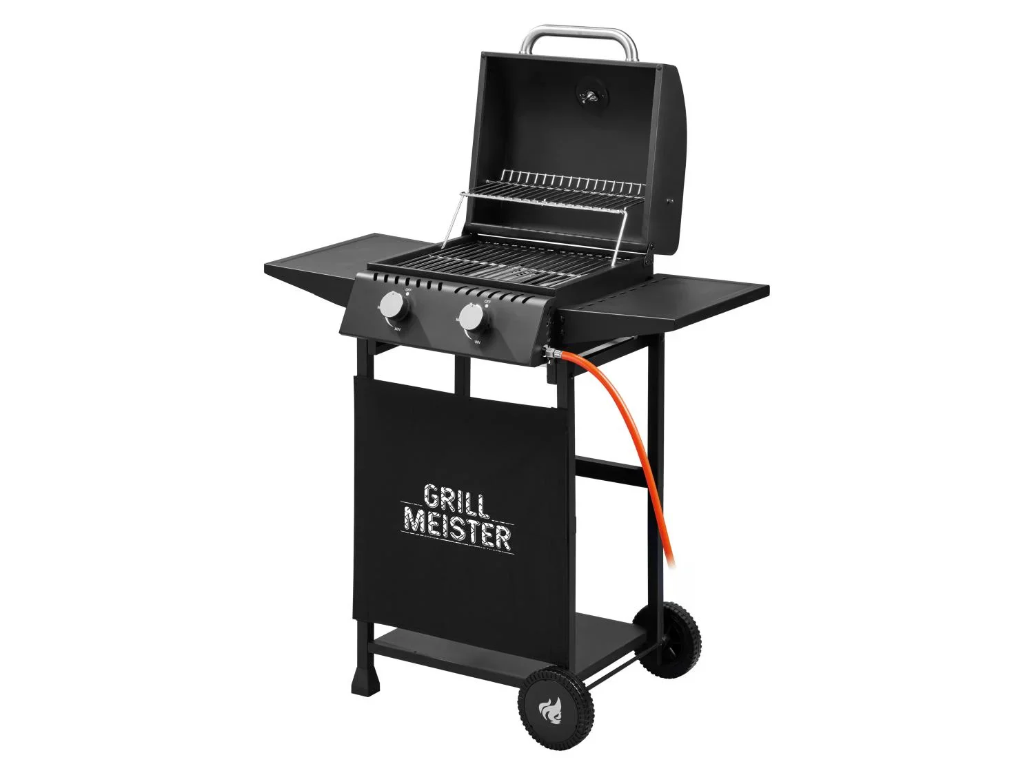 GRILLMEISTER Barbecue  gaz 2 brleurs, 36 x 37,5 cm, 6 kW