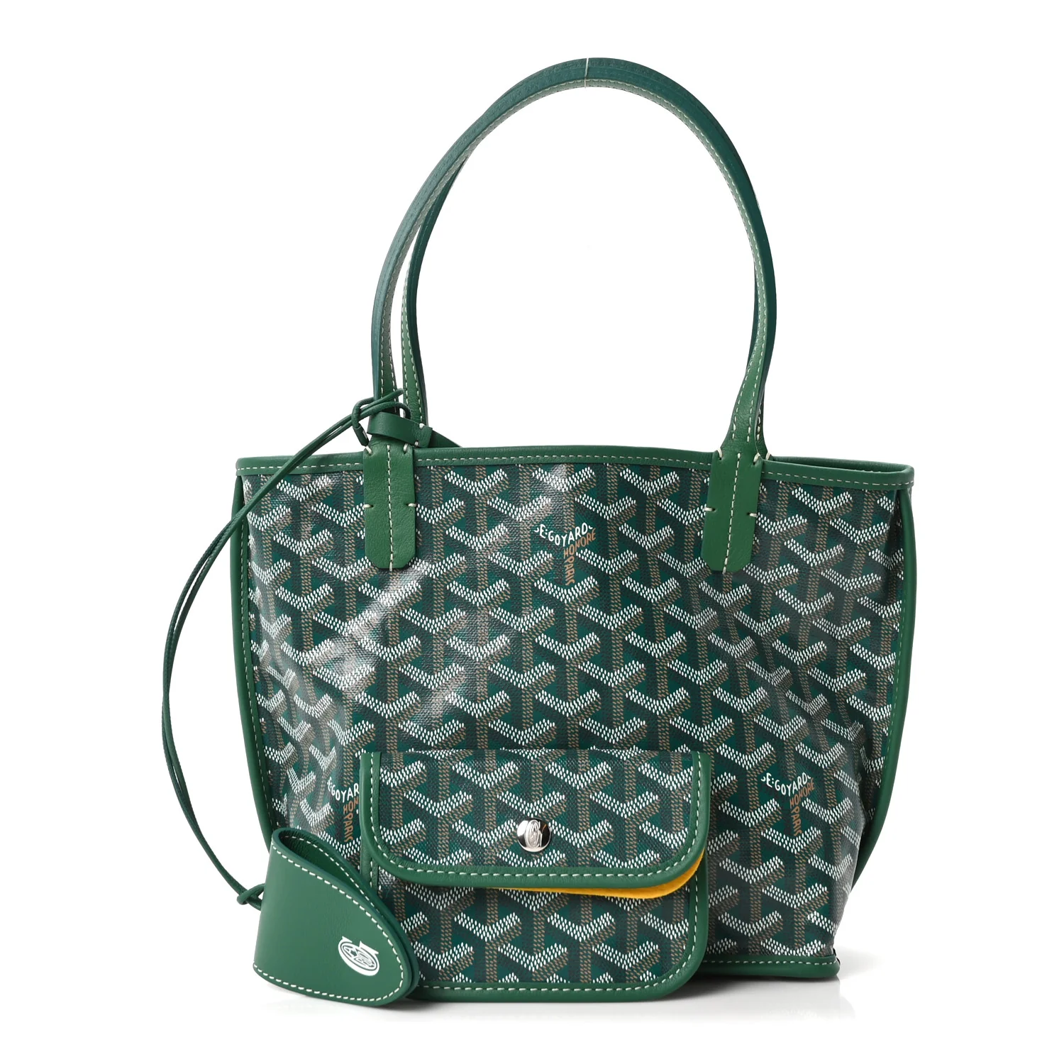 Goyardine Reversible Mini Anjou Green
