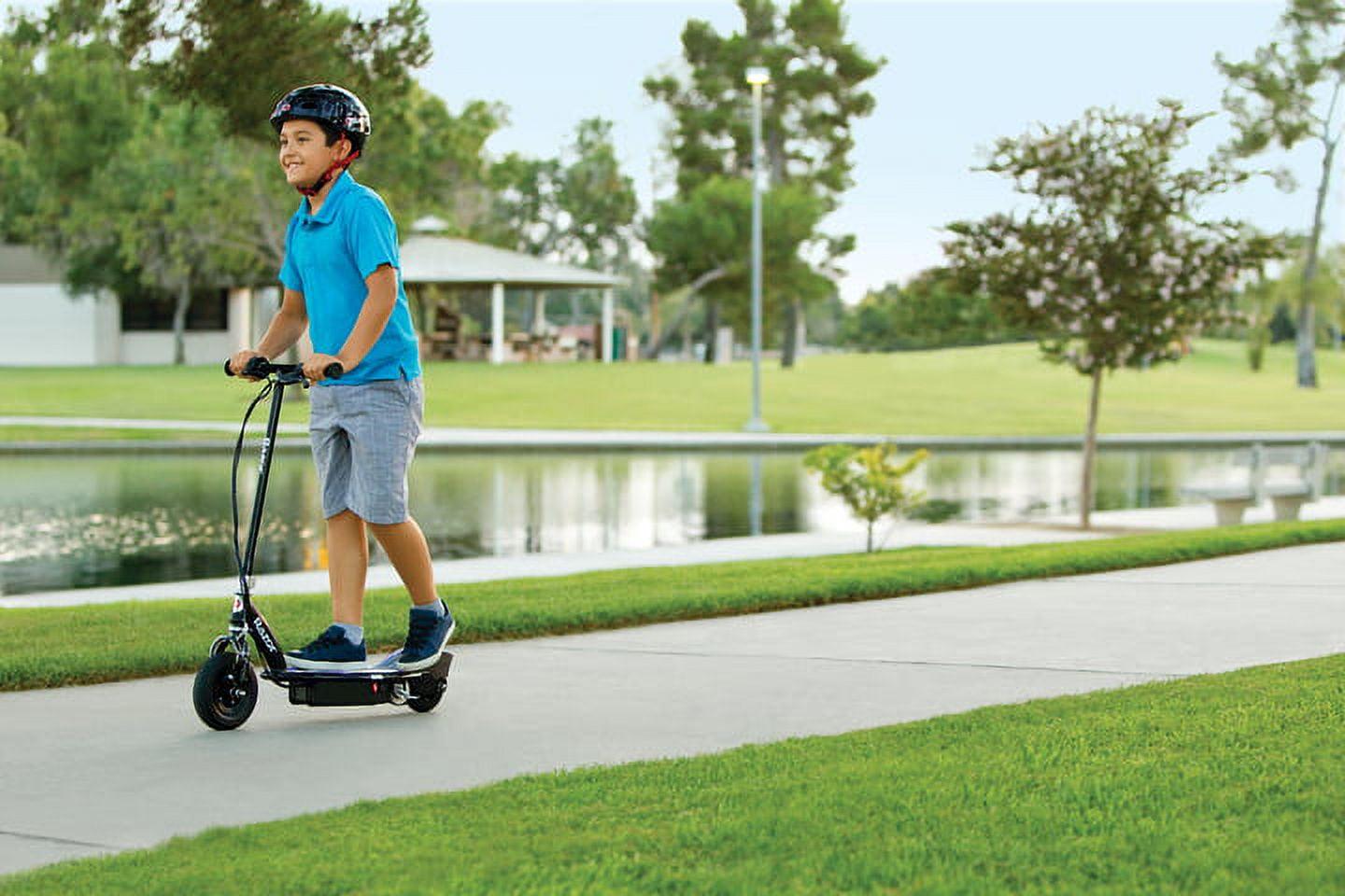 E100 Glow Light-up Electric Scooter. up to 10 mph. Air-filled Front Tire. for Child Ages 8+ - Image 3