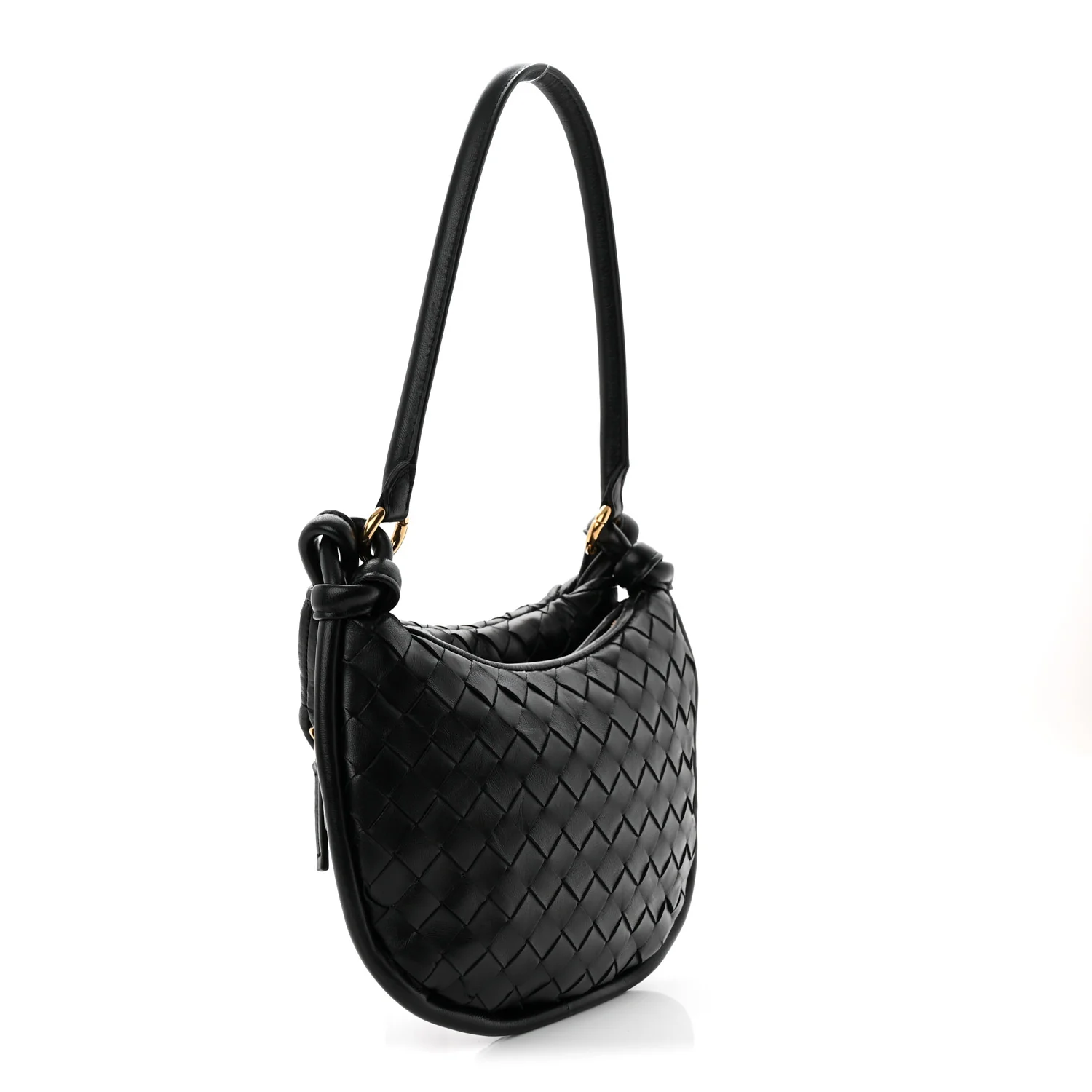 Nappa Intrecciato Small Gemelli Black