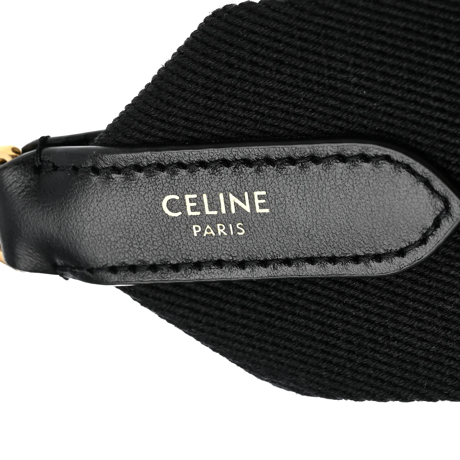 Jacquard Wool Logo Short Strap Black Beige