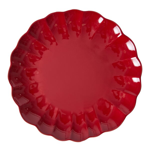 Lotus tallerken 27 cm rød