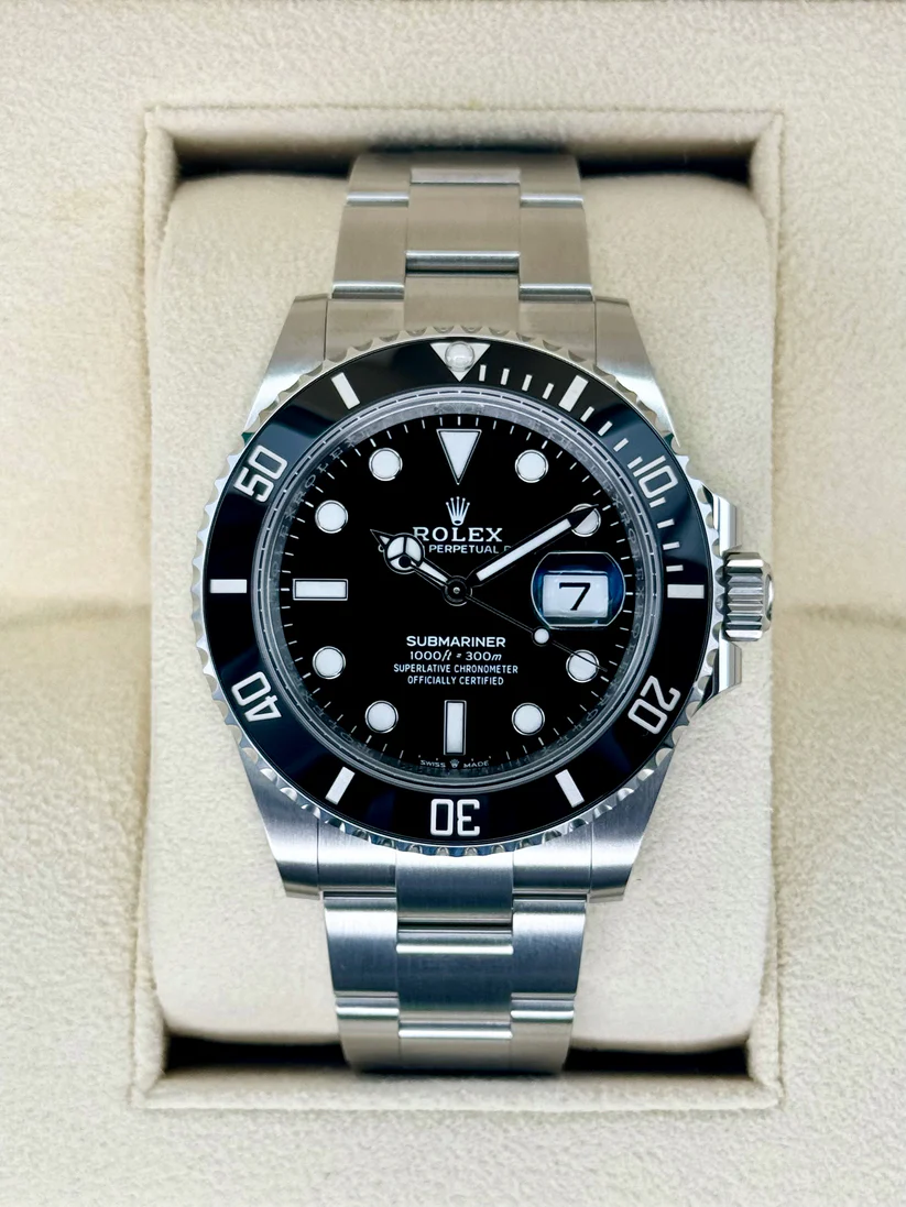[Super Clone]Rolex Submariner 41mm Date Stainless Steel Black Dial Black Bezel - 126610LN