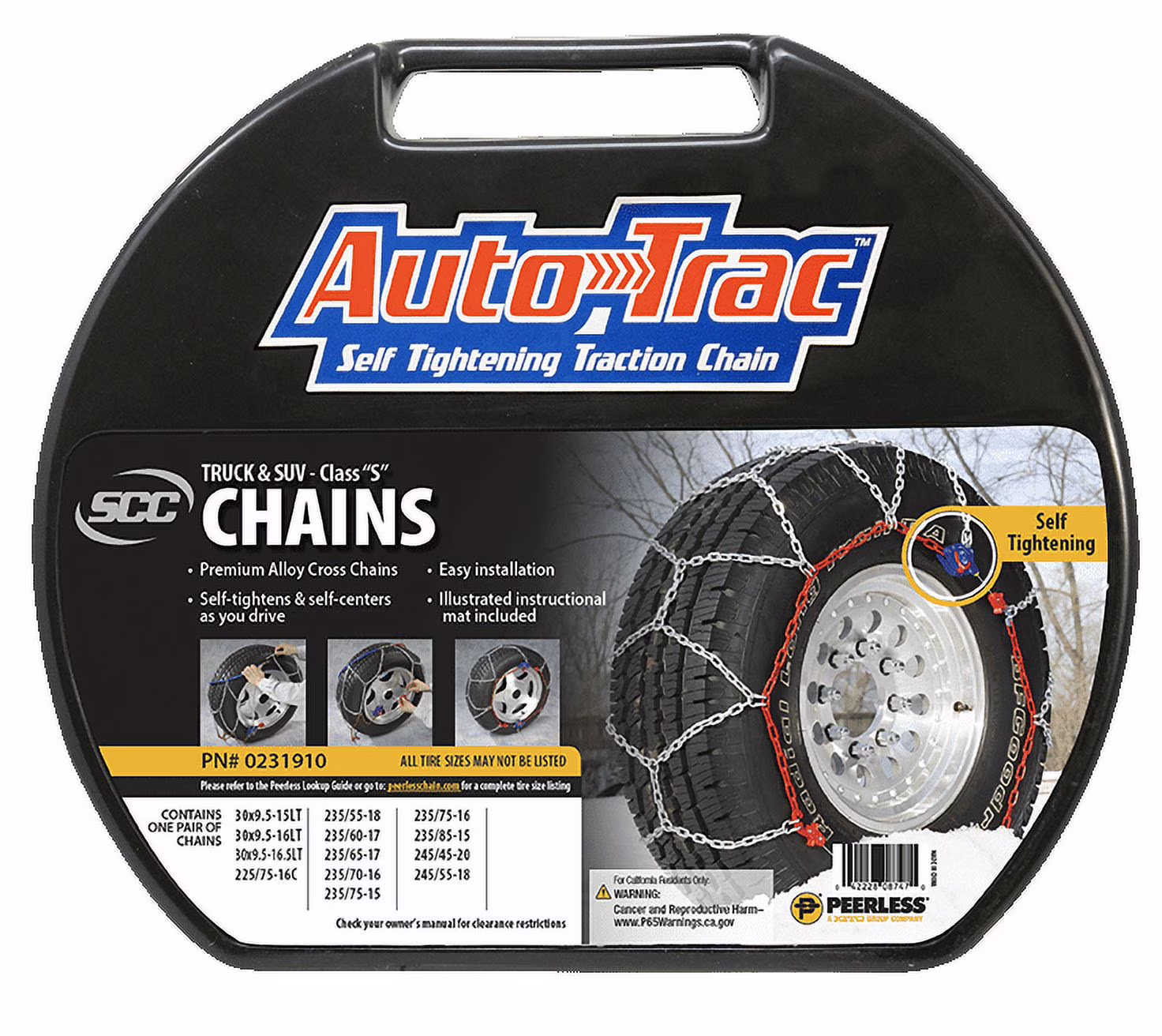 Peerless Chain Autotrac Light Truck/SUV Tire Chains, #0231910