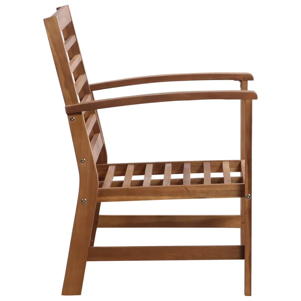 vidaXL Garden Sofa Set Warm Brown Solid Acacia wood Medium Durable