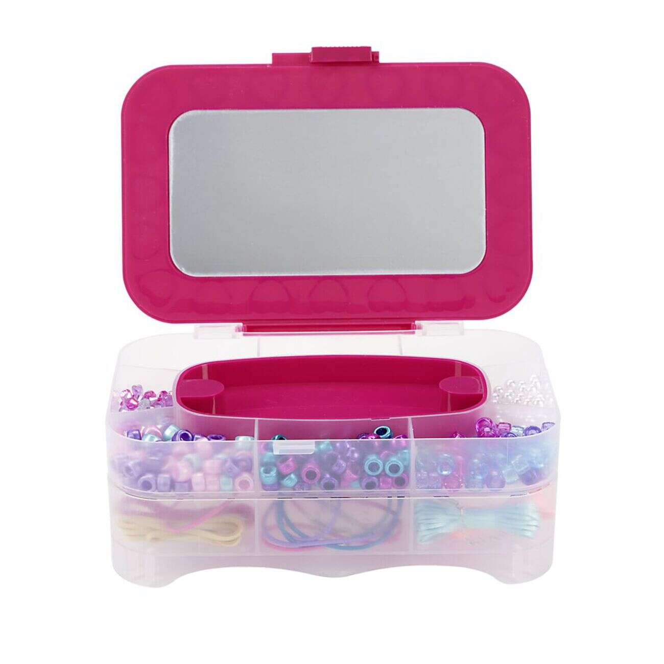 Coffret création de bijoux pour enfant avec boîte à bijoux et présentoir