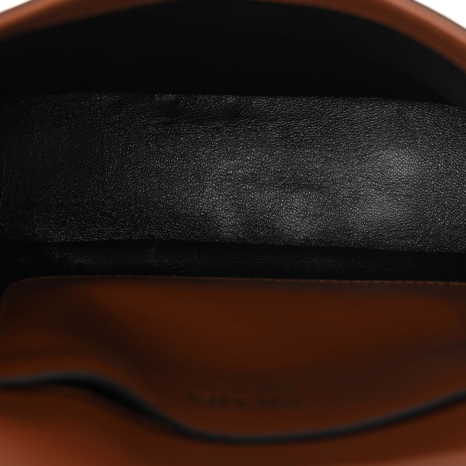 Soft Calfskin Traingle Arque Flap Shoulder Bag Cognac
