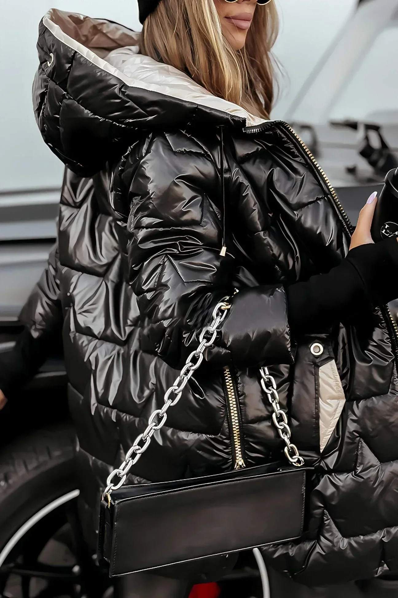 Nolwen - Manteau d'Hiver Élégant avec Capuche et Rembourrage
