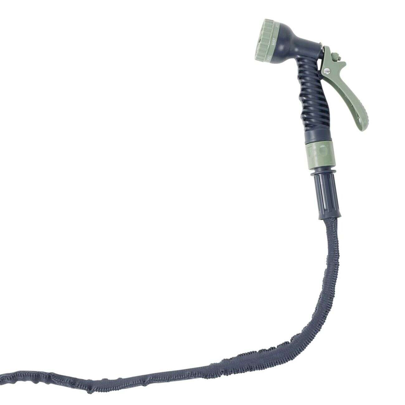 Tuyau d'arrosage extensible avec pistolet vert 2,5à7,5M