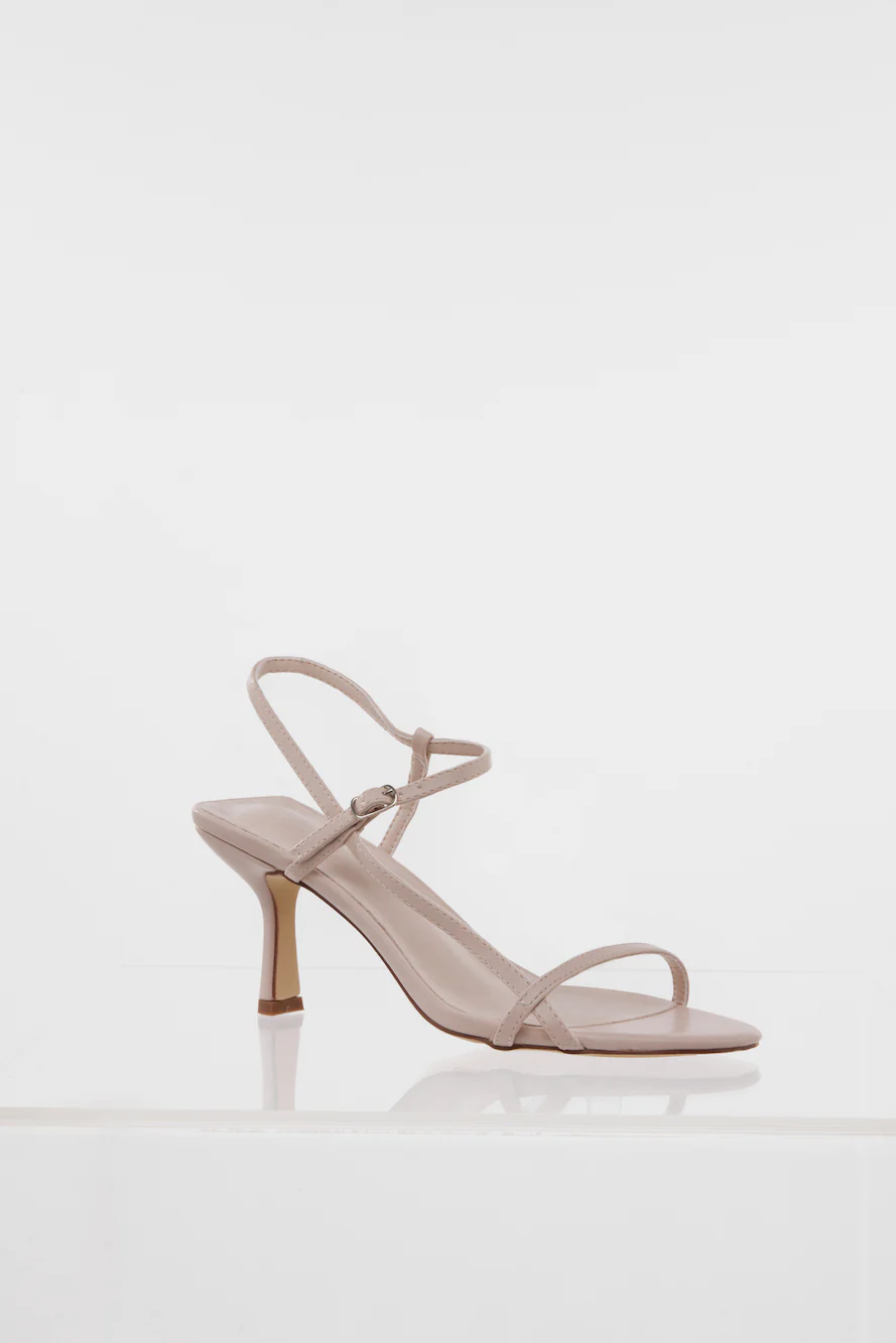 HELLO MOLLY The Date Night Heels Nude Nubuck