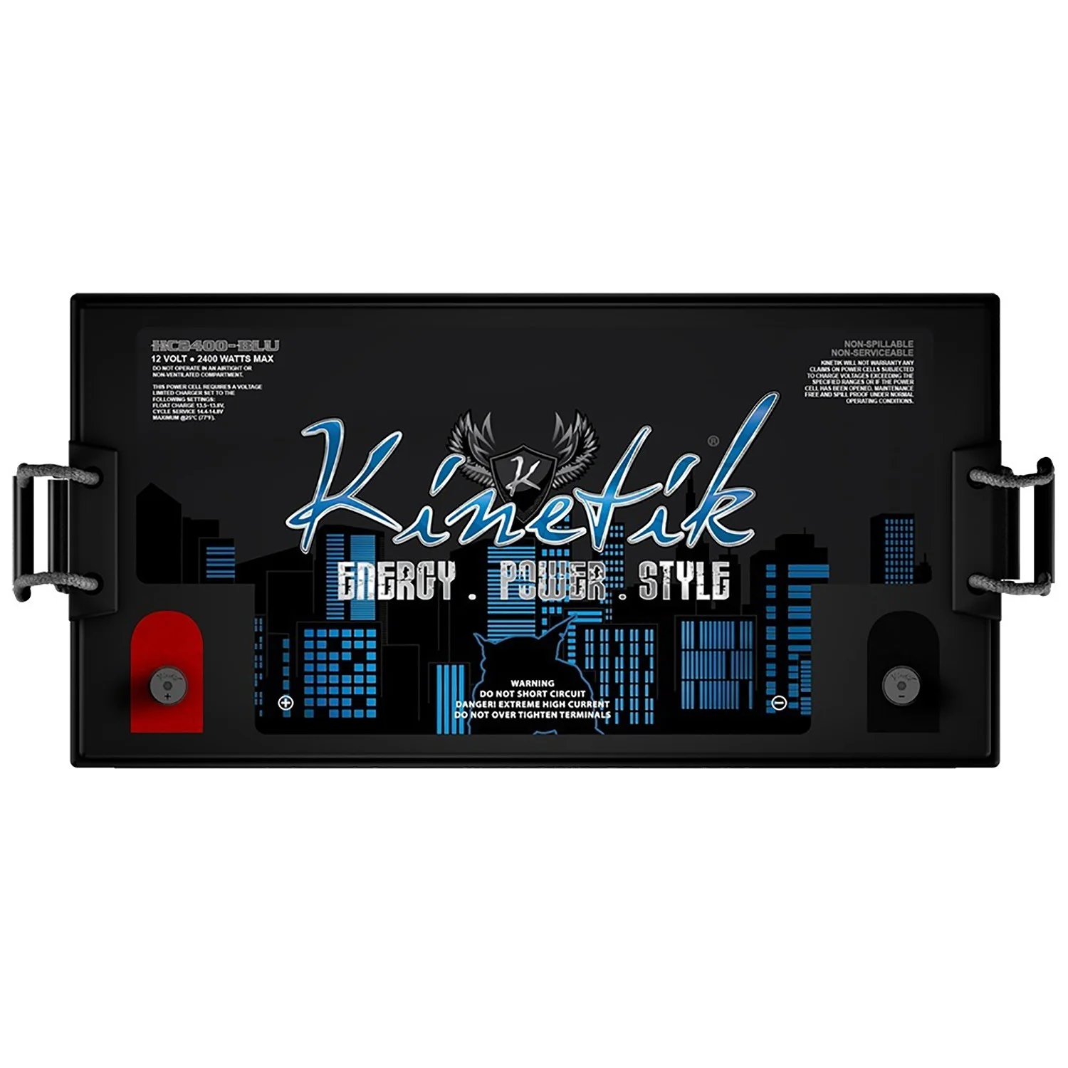 HC2400-BLU 2400 Watt Power Cell Replacement Battery for Power Car Stereo System - Image 2