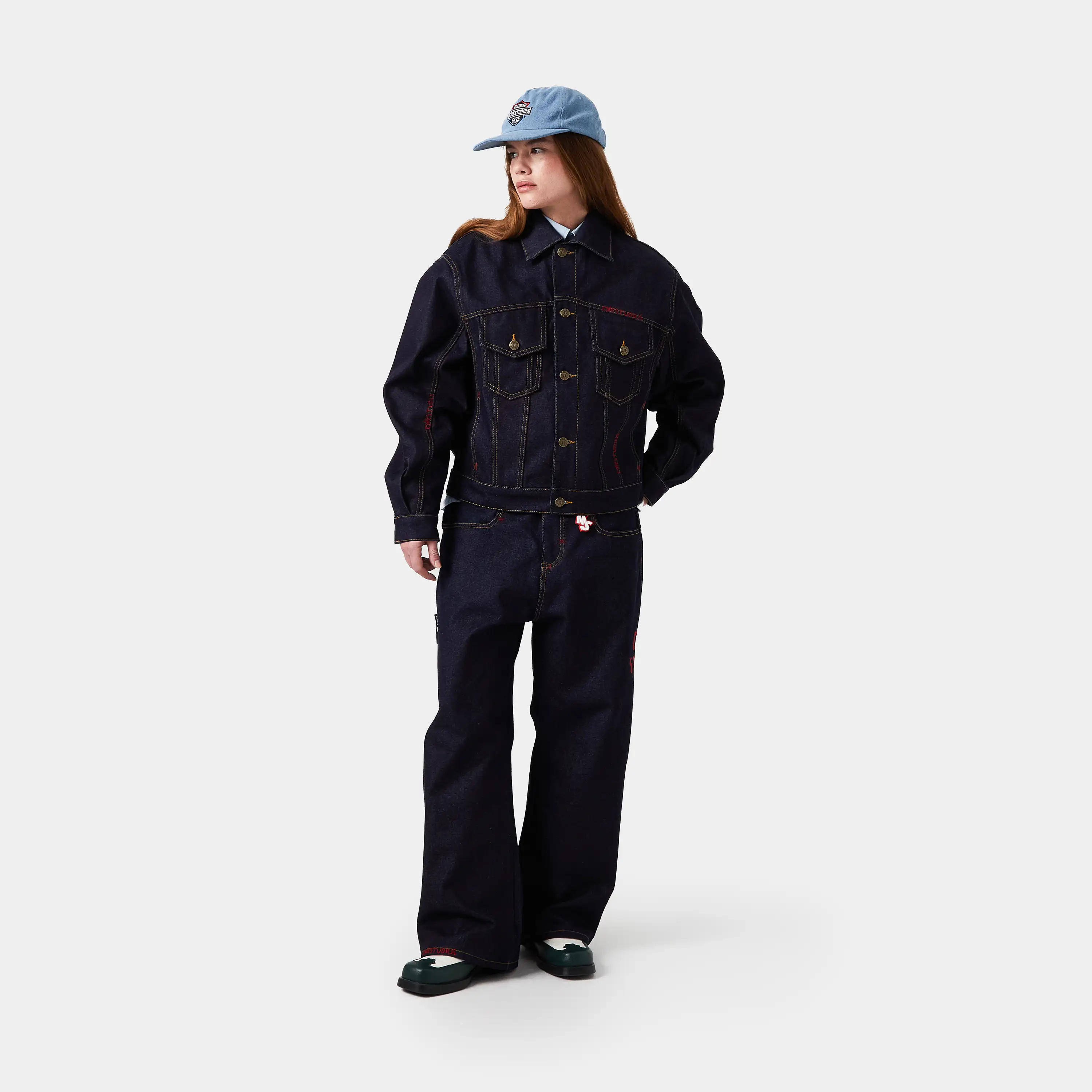 Frisona Raw Denim Baggy Jeans
